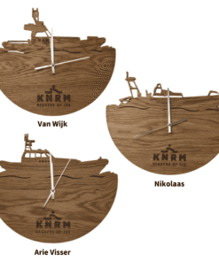 KNRM luxe eikenhouten klok - Afbeelding 4