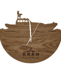 KNRM luxe eikenhouten klok