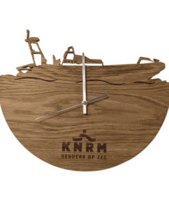 KNRM luxe eikenhouten klok - Afbeelding 3