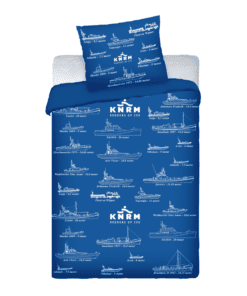 Dekbedovertrek blauw met reddingsboten